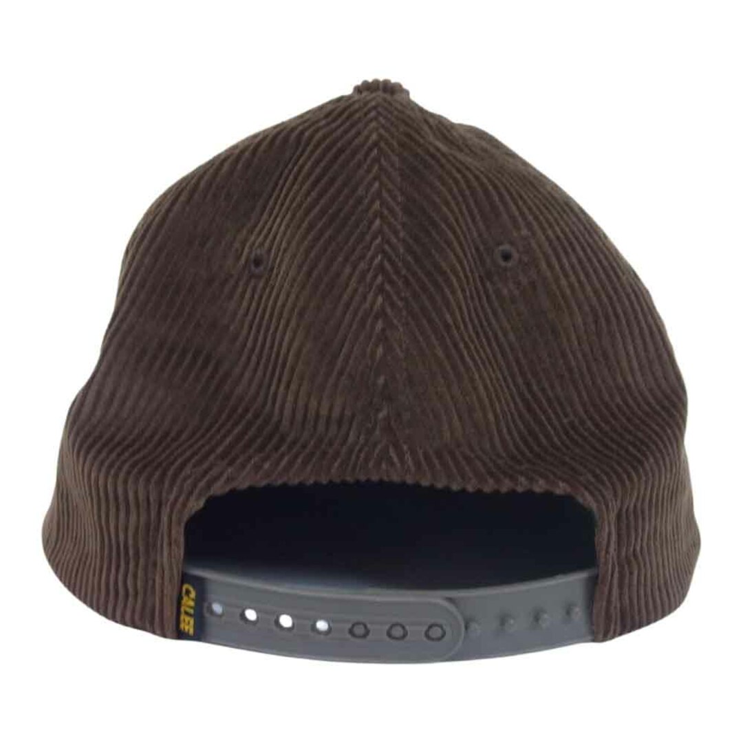 CALEE(キャリー)のCALEE キャリー 帽子  CORDUROY LEATHER WAPPEN CAP コーデュロイ キャップ ブラウン系【中古】 メンズの帽子(その他)の商品写真