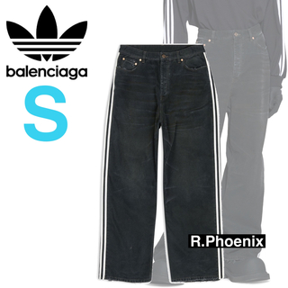 バレンシアガ(Balenciaga)のBALENCIAGA ADIDAS LARGE BAGGY PANTS Sサイズ(デニム/ジーンズ)