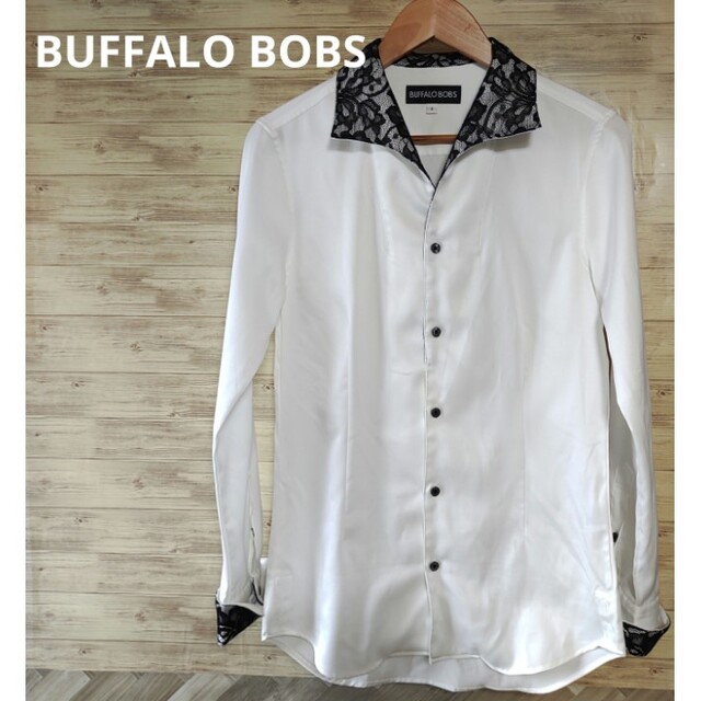 BUFFALO BOBS(バッファローボブス)のBUFFALO BOBS ドレスシャツ レース装飾 ユニセックス サイズ2 メンズのトップス(シャツ)の商品写真