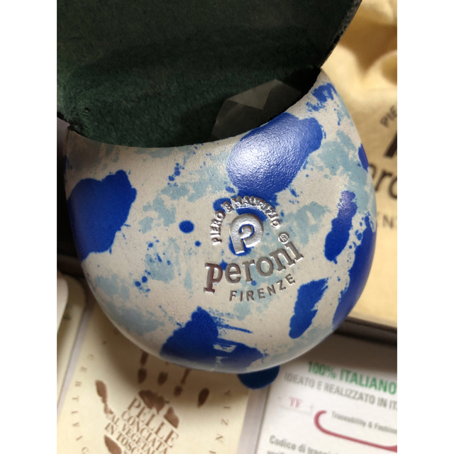 Peroni(ペローニ)のperoni/ペローニ★超最高級コインケース(小銭入れ)★新品/未使用★②★ メンズのファッション小物(コインケース/小銭入れ)の商品写真