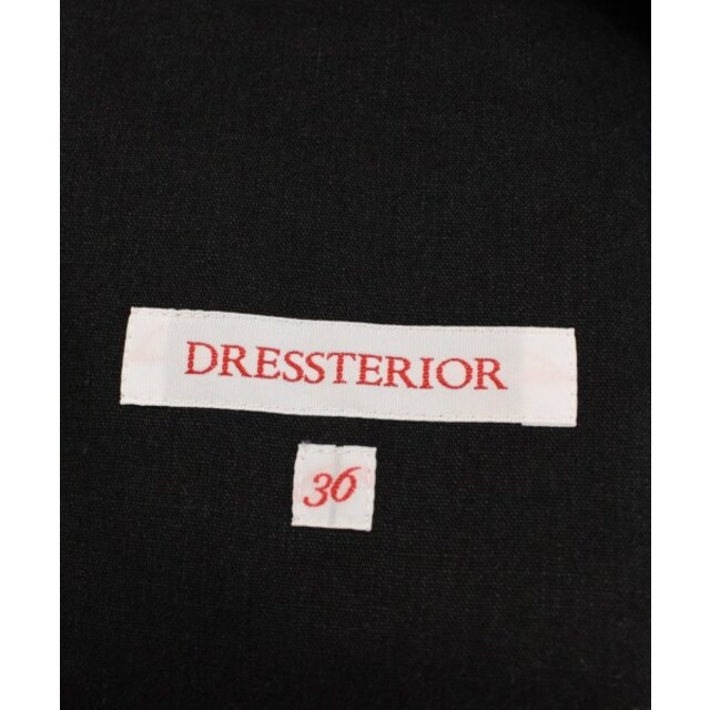 DRESSTERIOR(ドレステリア)のDRESSTERIOR ドレステリア ジャケット 36(S位) 黒 【古着】【中古】 レディースのジャケット/アウター(その他)の商品写真