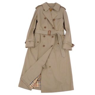 バーバリー(BURBERRY)の極美品 Vintage バーバリー Burberrys コート ライナー付き トレンチコート コットン100％ 裏チェック アウター レディース 9A4(M相当) ベージュカーキ(その他)