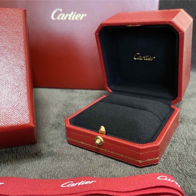 カルティエ Cartier リングケース 指輪 空箱 リボン ショッパー