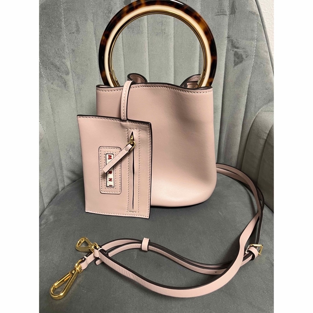 新品★MARNI マルニ パニエ バケットバッグ ダスティピンク ゆうこす愛用♡