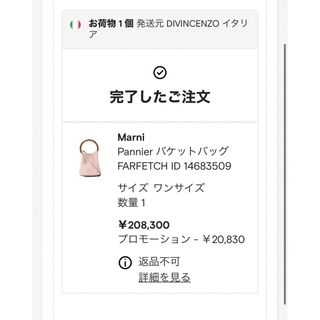 新品★MARNI マルニ パニエ バケットバッグ ダスティピンク ゆうこす愛用♡