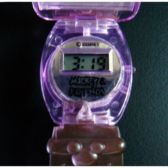 ミッキー(スケルトンピンク) の腕時計 キッズ/ベビー/マタニティのこども用ファッション小物(腕時計)の商品写真