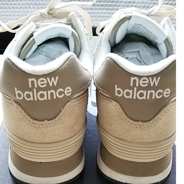 New Balance(ニューバランス)のニユーバランス 574 24cm ベージュ オフホワイト レディースの靴/シューズ(スニーカー)の商品写真