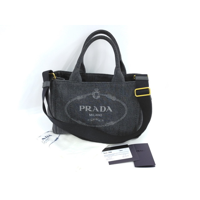 PRADA(プラダ)のPRADA カナパ 2WAY ショルダーバッグ キャンバス グレー 1BG439 レディースのバッグ(その他)の商品写真