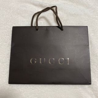 グッチ(Gucci)のGUCCI ショッピングバッグ 紙袋 ショッパー 袋 ブラウン 茶色(ショップ袋)