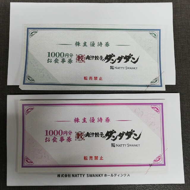 NATTY SWANKYホールディングス株主優待券5000円分