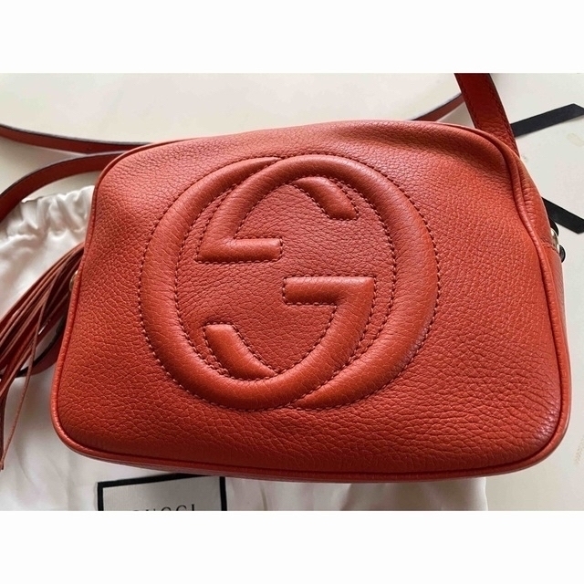 正規店仕入れの - Gucci Gucci オレンジ ショルダーバッグ フリンジ
