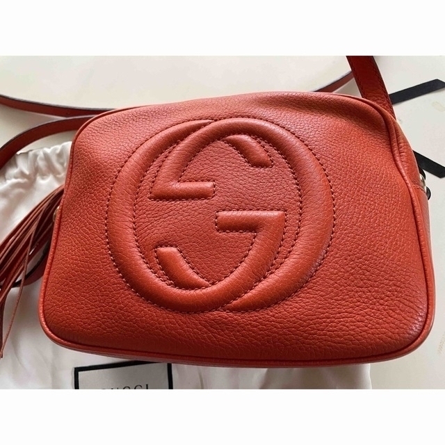 超目玉枠】 ソーホー グッチ Gucci - Gucci レザー オレンジ