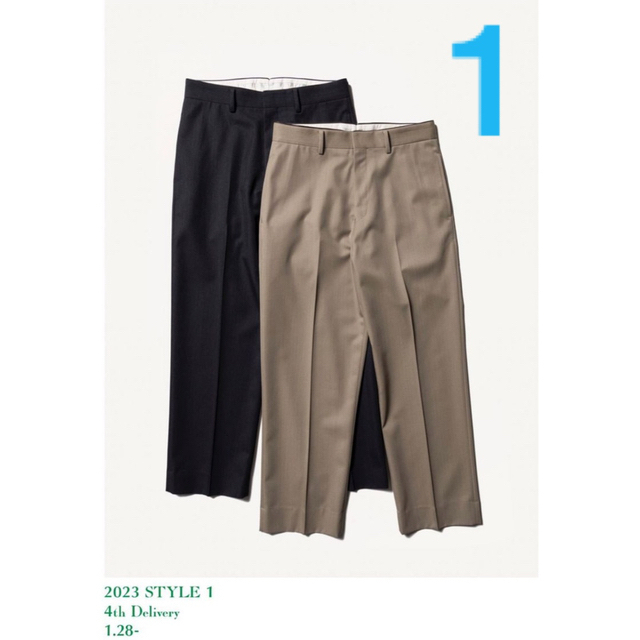 COMOLI - 新品 23SS A.PRESSE Covert Cloth Trousers 1