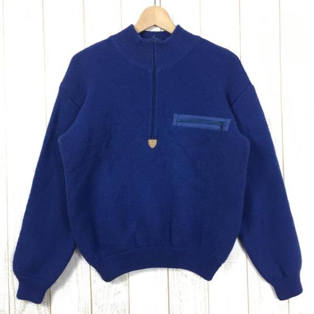 MENs S  パタゴニア 1996 アルピニスト セーター Alpinist Sweater ストームブルー ウール ニット ジップネック 生産終了モデル 入手困難 PATAGONIA 51311 Storm Blue ネイビー系