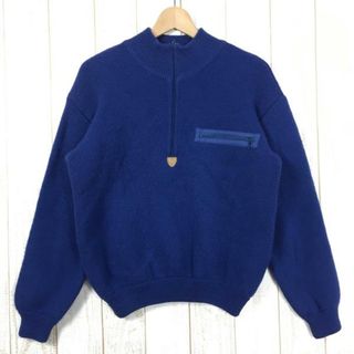 パタゴニア(patagonia)のMENs S  パタゴニア 1996 アルピニスト セーター Alpinist Sweater ストームブルー ウール ニット ジップネック 生産終了モデル 入手困難 PATAGONIA 51311 Storm Blue ネイビー系(その他)