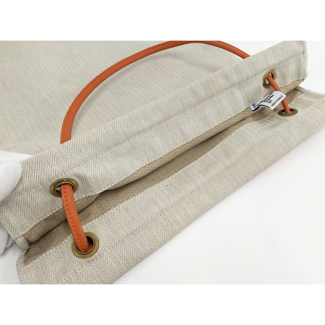 Hermes - HERMES アリーヌGM トートバッグ キャンバス アイボリー系の
