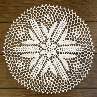 250.ハンドメイド レース編ドイリー(インテリア雑貨)