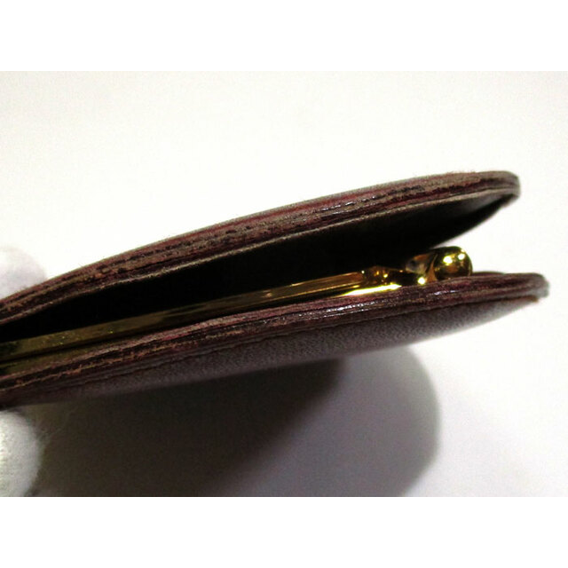 ■新品■未使用■ Cartier カルティエ マストライン レザー コインケース コインパース 小銭入れ 財布 ウォレット ボルドー系 AG3134WZ
