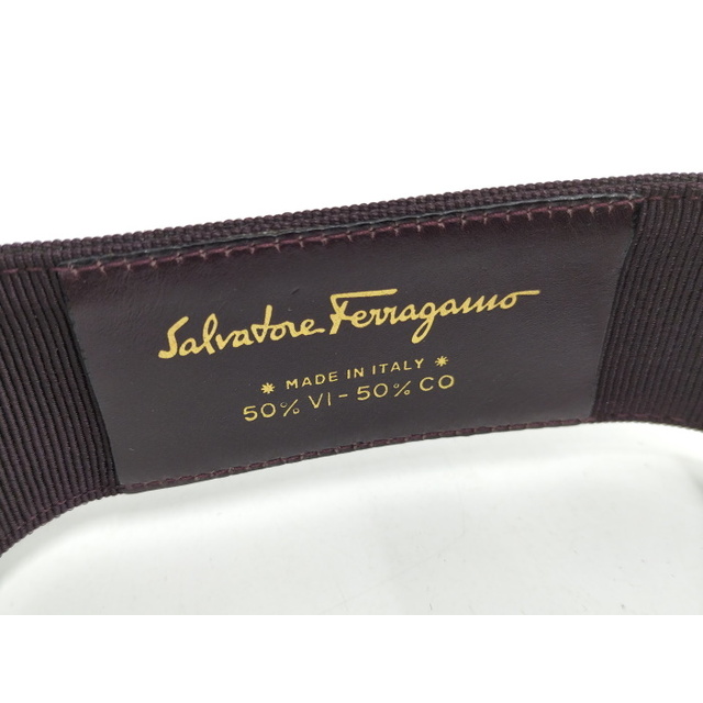 Ferragamo(フェラガモ)のSalvatore Ferragamo ヴァラリボン ベルト ナイロン レザー レディースのファッション小物(ベルト)の商品写真