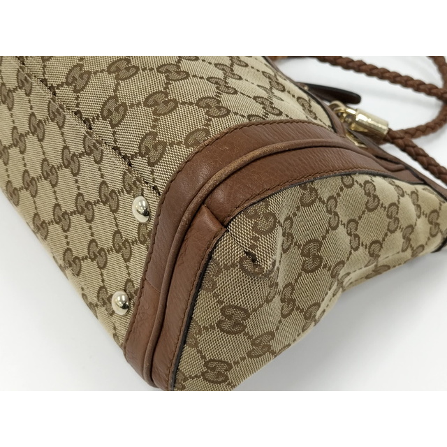 Gucci(グッチ)のGUCCI ベラ トートバッグ バンブー GGキャンバス ベージュ 282300 レディースのバッグ(トートバッグ)の商品写真