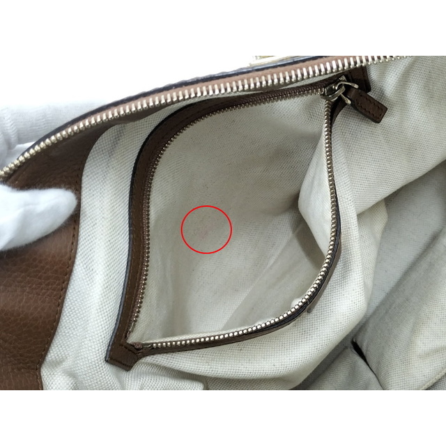 Gucci - GUCCI ベラ トートバッグ バンブー GGキャンバス ベージュ
