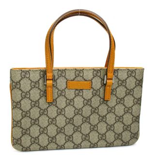 グッチ(Gucci)のGUCCI ミニトートバッグ ハンドバッグ GGスプリームキャンバス レザー(ハンドバッグ)