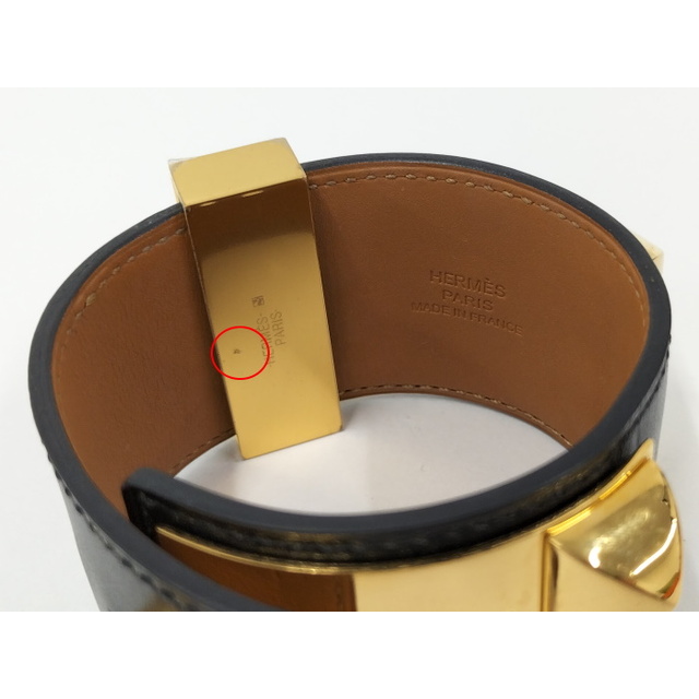 HERMES - HERMES コリエドシアン ブレスレット バングル レザー HERMES - HERMES コリエドシアン ブレスレット バングル レザー