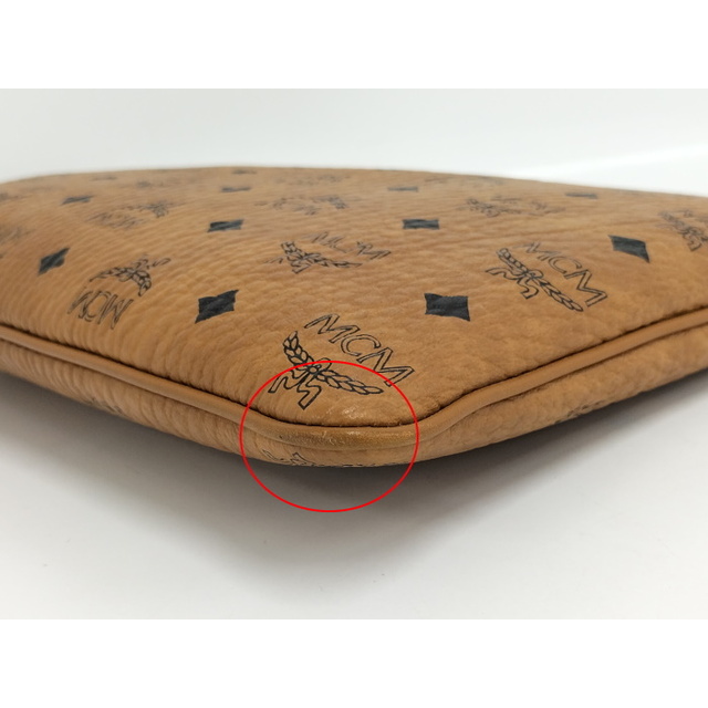 MCM - MCM クラッチバッグ ヴィセトス レザー ブラウンの通販 by