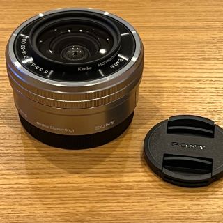 ソニー(SONY)のシルバーSELP1650 sony E 3.5-5.6/PZ 16-50 OSS(レンズ(ズーム))