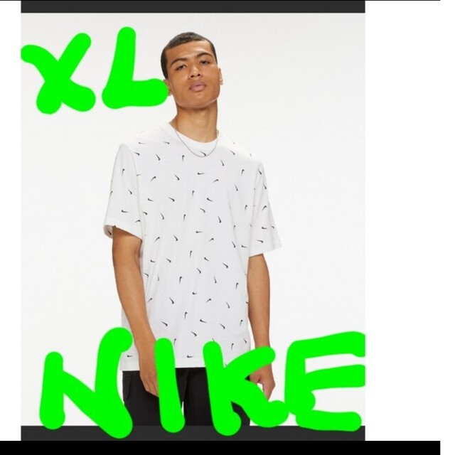 NIKE(ナイキ)の定価4070円‼️NIKE スウッシュグラフィックT/白/XL/新品 メンズのトップス(Tシャツ/カットソー(半袖/袖なし))の商品写真