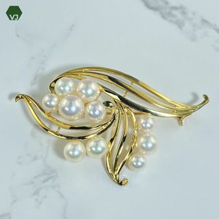 ミキモト(MIKIMOTO)の【19-10】【MIKIMOTO】パール ブローチ(ブローチ/コサージュ)