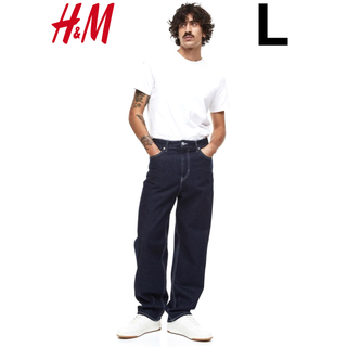 エイチアンドエム(H&M)の新品 H&M ルーズデニム テーパードデニム HUF Supreme L(デニム/ジーンズ)