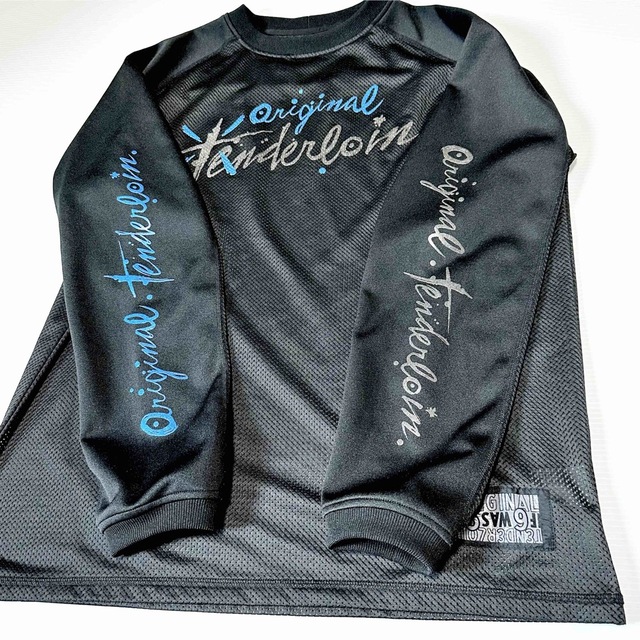希少品! TENDERLOIN 長袖 Tシャツ ロンT PAC メッシュ 黒 M