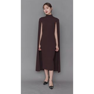 アニュアンス(ánuans)のL’or  ロル　Cape Georgette Dress かじまり(ロングワンピース/マキシワンピース)