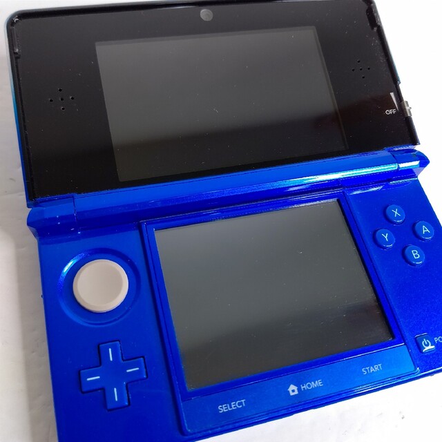 ニンテンドー3DS(ニンテンドー3DS)のNintendo　ニンテンドー3ds　コバルトブルー　画面極美品　本体のみ エンタメ/ホビーのゲームソフト/ゲーム機本体(携帯用ゲーム機本体)の商品写真