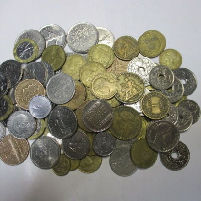 フランス古銭100枚セット 外国コイン 貨幣 硬貨