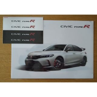 HONDA CIVIC TYPE-Rのクリアファイルとステッカーセット(ノベルティグッズ)