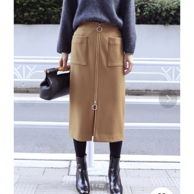 【美品】Noble TWダブルクロスフープジップタイトスカート | フリマアプリ ラクマ