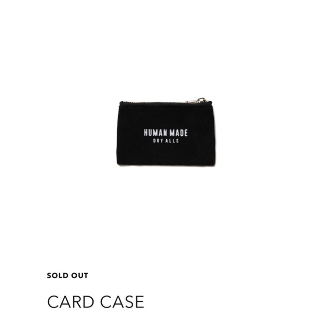 human made card case black
