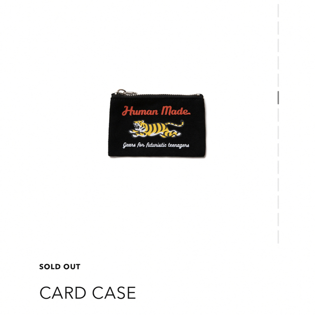 human made card case black