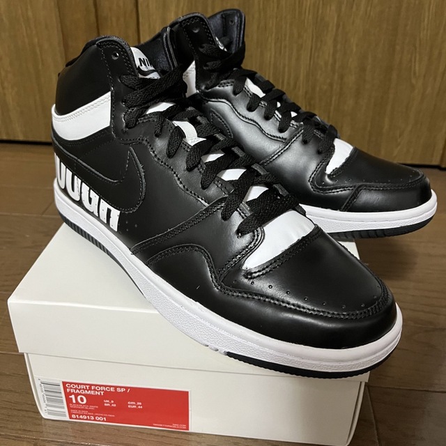 NIKE COURT FORCE SP FRAGMENT US10 GDEH 黒 | フリマアプリ ラクマ