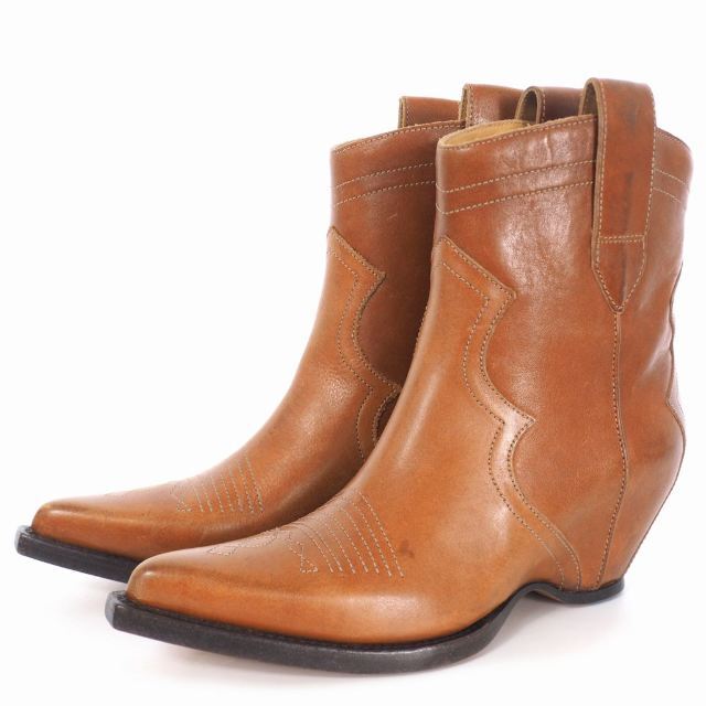 最新な メゾンマルジェラ - Margiela Martin Maison レザー 茶