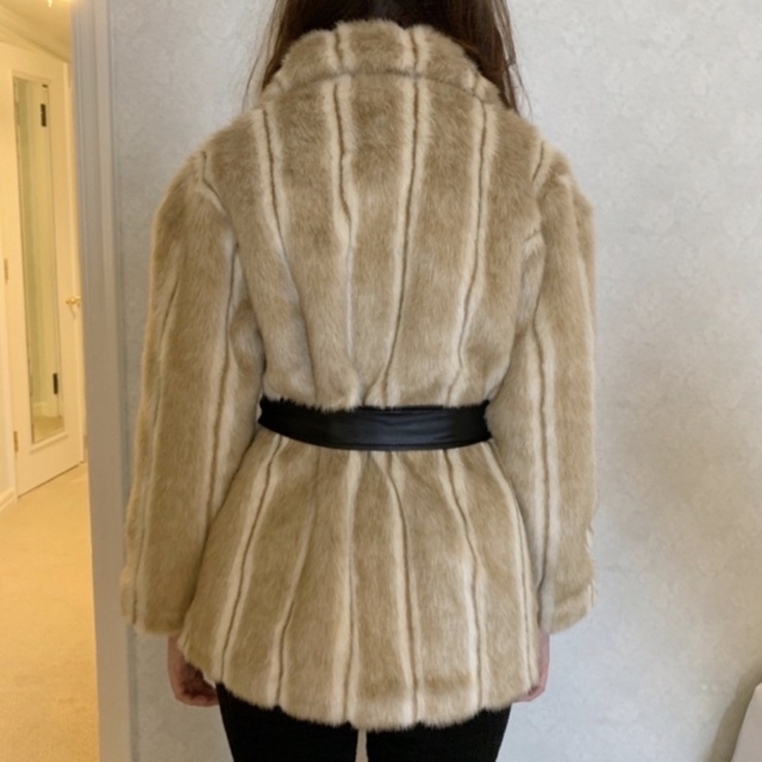 épine - epine parisienneribbon2wayfurcoat beigeの通販 by る's shop