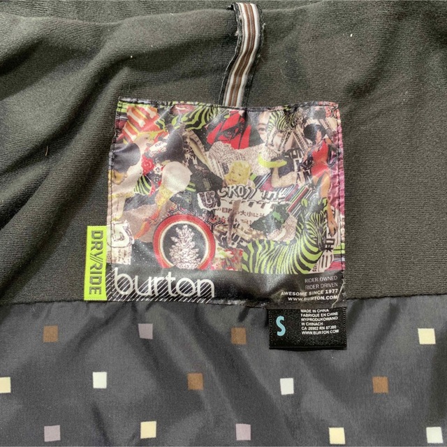 BURTON バートン　美品　スノボーウェア　レディース　Sサイズ　ジャケットバートン