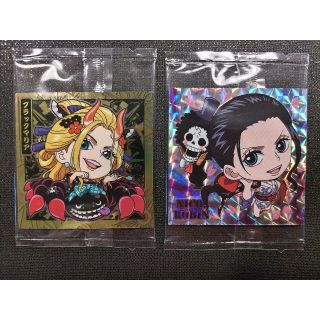 ワンピース(ONE PIECE)の【リラン様専用】ワンピース　ウエハースシール第3弾　ニコ・ロビン＆ブラックマリア(その他)