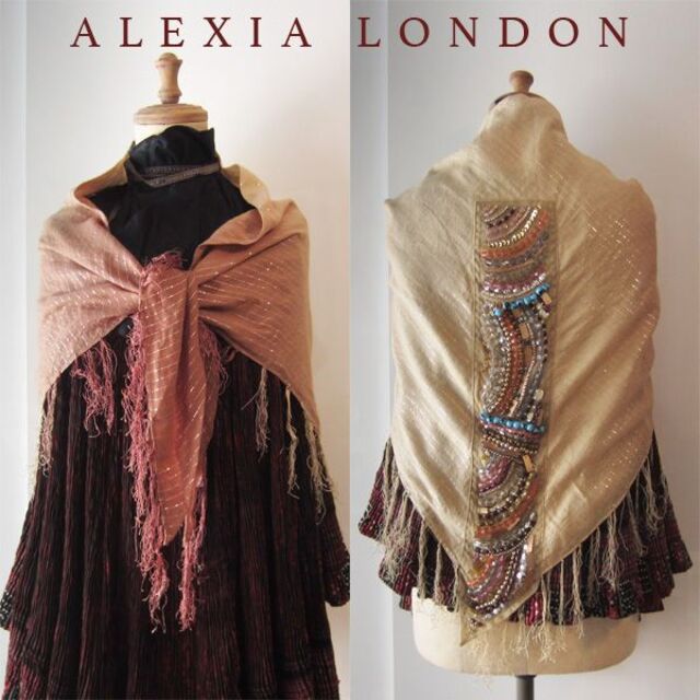 ALEXIA LONDON　トライアングル　ビジューショール　スカーフ レディースのファッション小物(マフラー/ショール)の商品写真