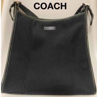 コーチ(COACH)の美品　コーチ　ナイロン×レザー　トートバッグ　黒(トートバッグ)