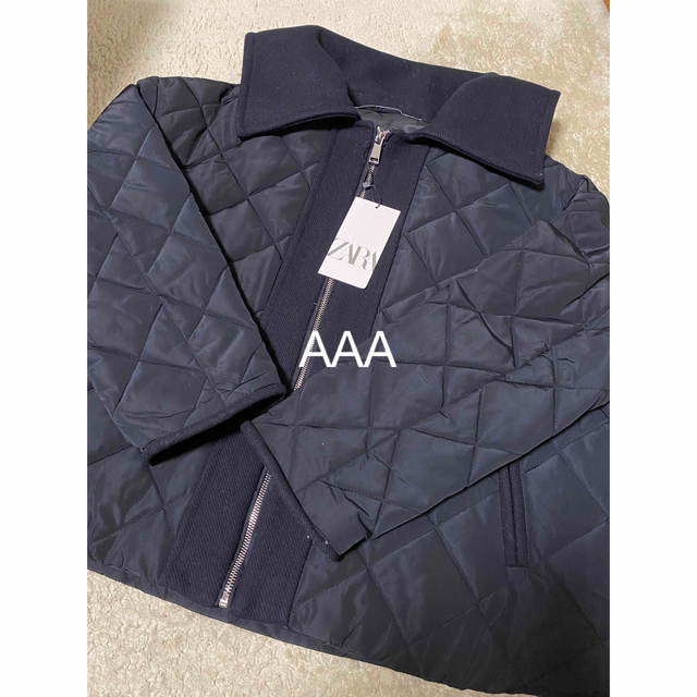 ZARA(ザラ)のZARA コントラストパフジャケット　XS レディースのジャケット/アウター(ブルゾン)の商品写真