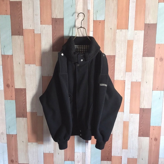 ART VINTAGE - 古着 vintage PIA ミックスブルゾン 異素材 リブ 上質