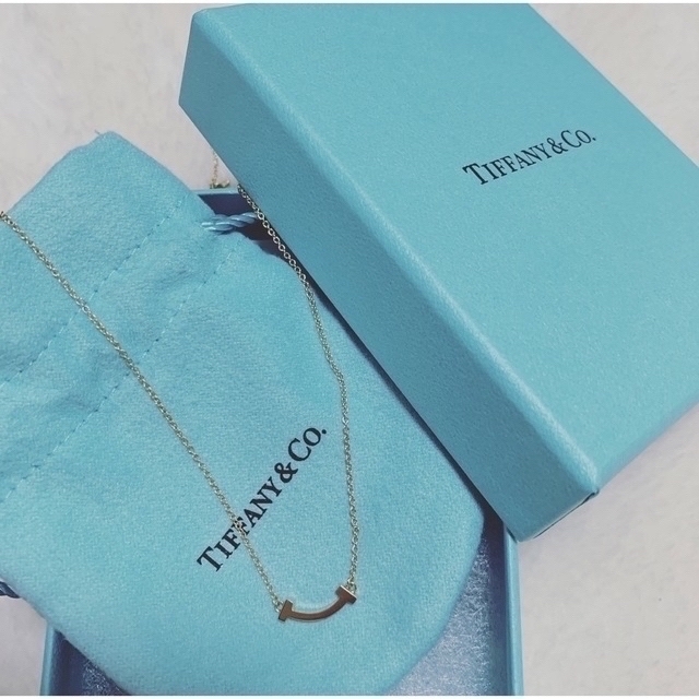 Tiffany & Co. - ティファニー  Tスマイルネックレス ミニ ネックレス